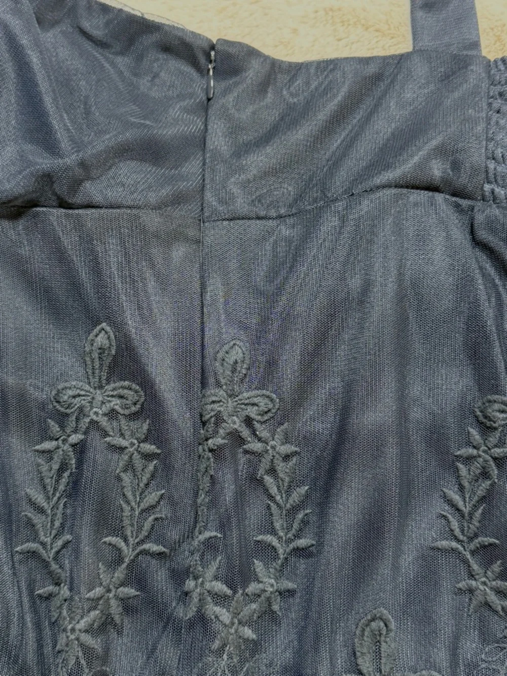 Boston Proper Navy Lace Crochet Sleeveless Top XL - Picture 8 of 8